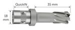 Jádrový vrták HM Ultra 35 ze slinutého karbidu s upínáním QuickIN