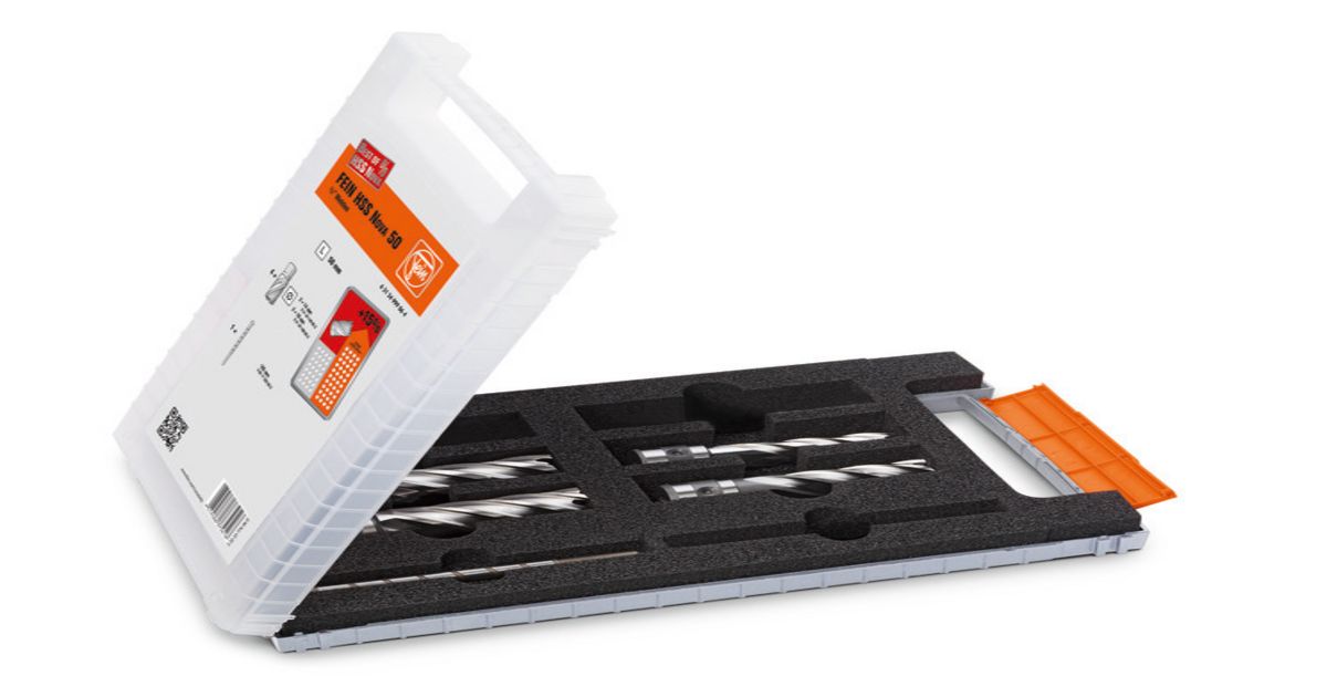 Produktbild von FEIN Zubehörset „Best Of Kernbohrer“ HSS 3/4″ Weldon – 6 Kernbohrer (12–22 Mm) + 2 Zentrierstifte Im Kunststoffkoffer