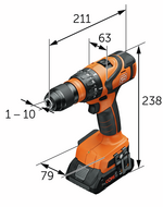 Cordless drill driver ABS 18 Q AS