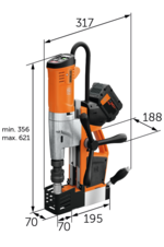 AKBU 35 PMQW 18 V AS Set 2x 8 Ah