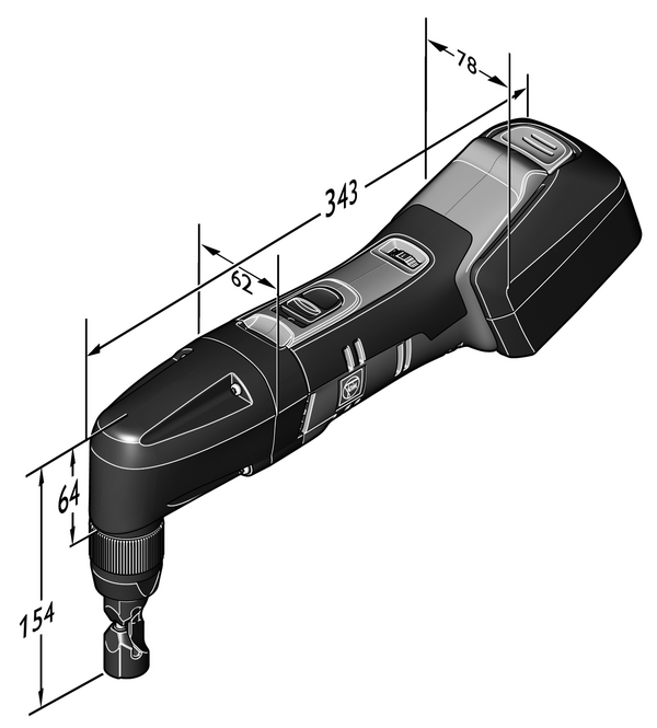 GRIGNOTEUSE SANS FIL JUSQU'A 1,6 MM ABLK 18 1.6 E SELECT - FIXASHOP