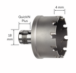 Scie-cloche au carbure de tungstène pour tubes avec emmanchement QuickIN PLUS