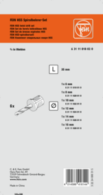 Kit de brocas helicoidais HSS com mandril Weldon de 3/4 pol.