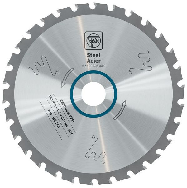 Circular saw blade for steel