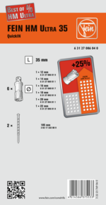 Sada příslušenství pro Best of jádrové vrtáky QuickIN