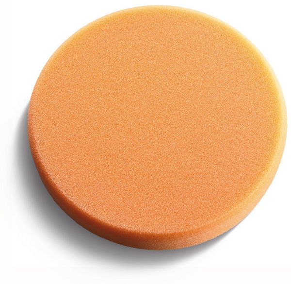 Esponja de polimento cor de laranja