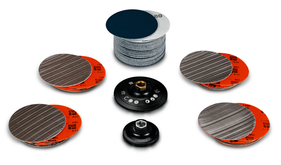 Set acier inoxydable pour la préparation au polissage de surface / tubes / profilés