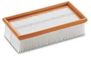 Flat pleated filter
