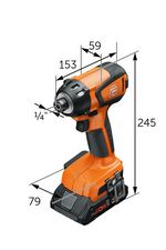 Visseuse-boulonneuse à chocs sans fil ASCD 18-200 W4 & perceuse-visseuse sans fil ASCM 18 QSW
