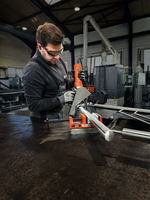 Pair of protective jaws set (P) prism and (B) blank  110 mm aluminum (FEIN VersaMAG)  