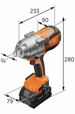 Cordless impact wrench ASCD 18-1000 W34 AS