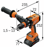 Cordless drill/driver ASCM 18-4 QMP AS