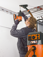 Drilling dust nozzle