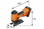 Akkupisto- ja sahauspyörösaha F-IRON Jig 26 AS