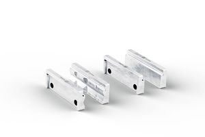 Set de paire de mors de protection (P) prismatique et (B) blanc 110 mm aluminium (FEIN VersaMAG)   Set de paire de mors de protection (P) prismatique et (B) blanc 110 mm aluminium (FEIN VersaMAG)