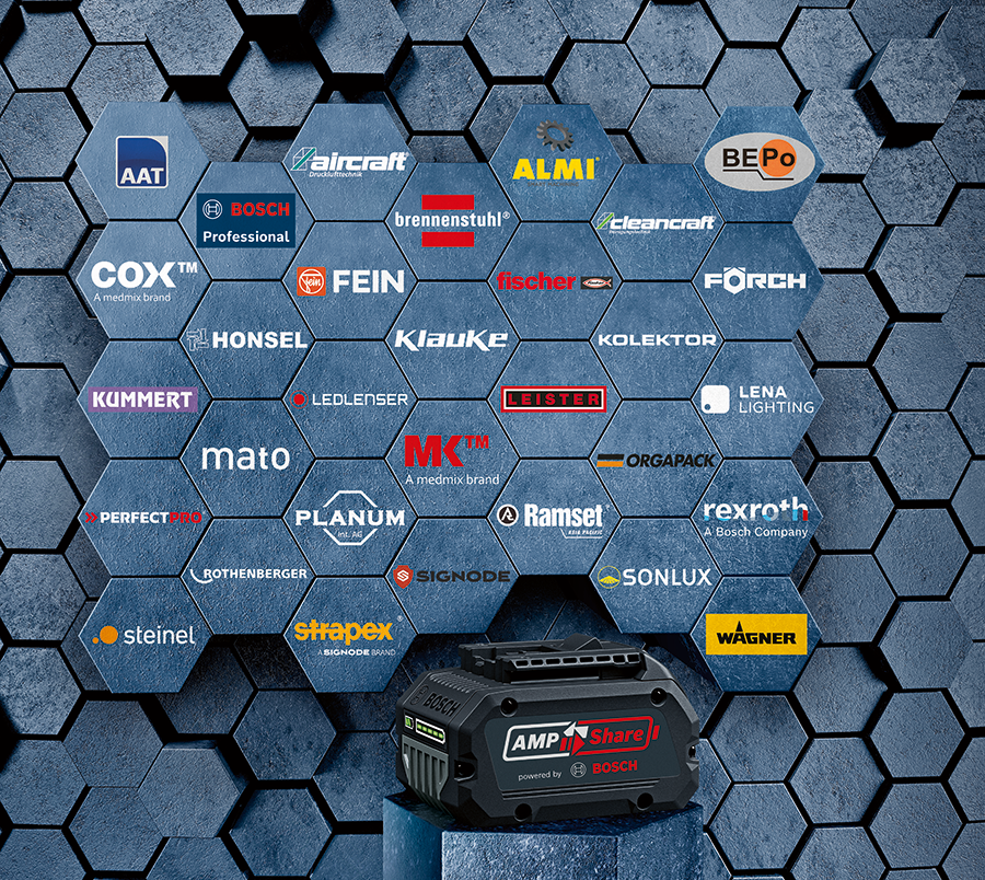 Ampshare Battery Platform Powered By Bosch Fein U K Ltd